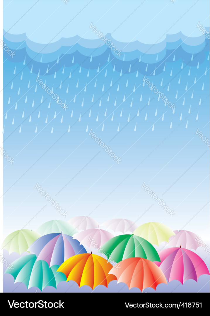 Rain background Royalty Free Vector Image - VectorStock