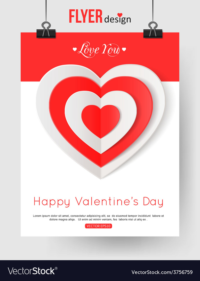 valentines flyer template