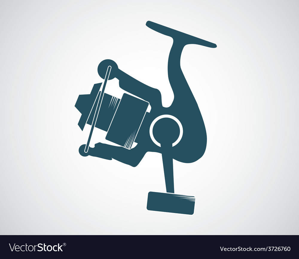 Download Fishing reel Royalty Free Vector Image - VectorStock