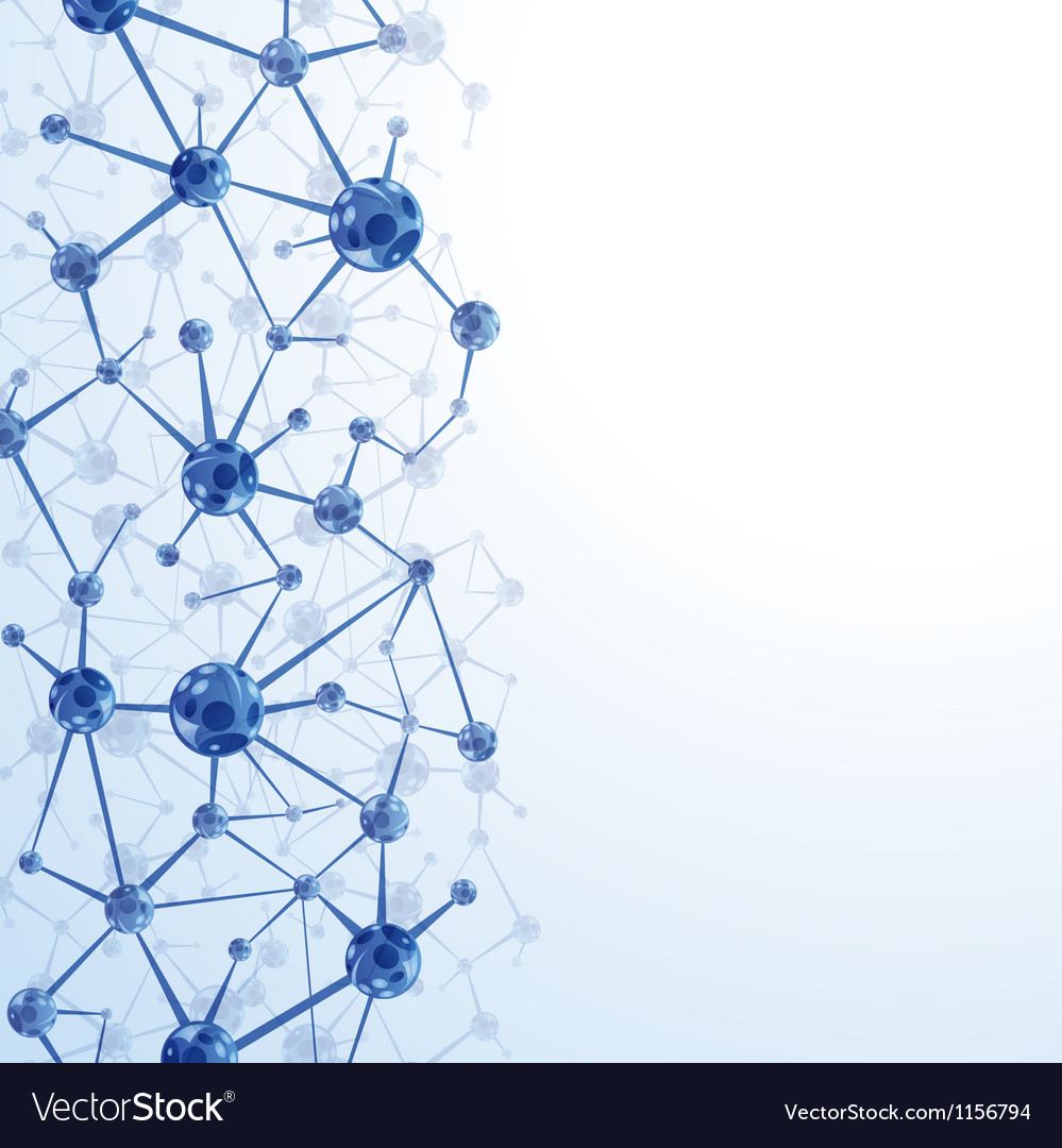 Molecules background Royalty Free Vector Image
