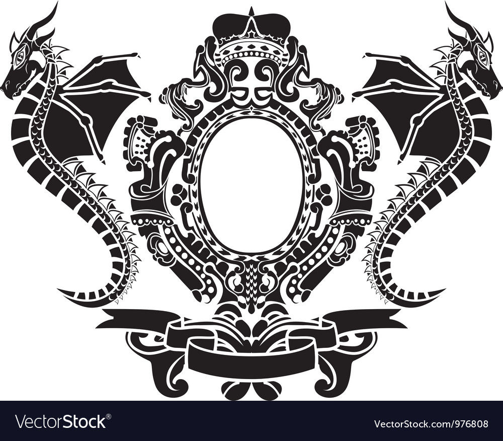 Dragon banner Royalty Free Vector Image - VectorStock