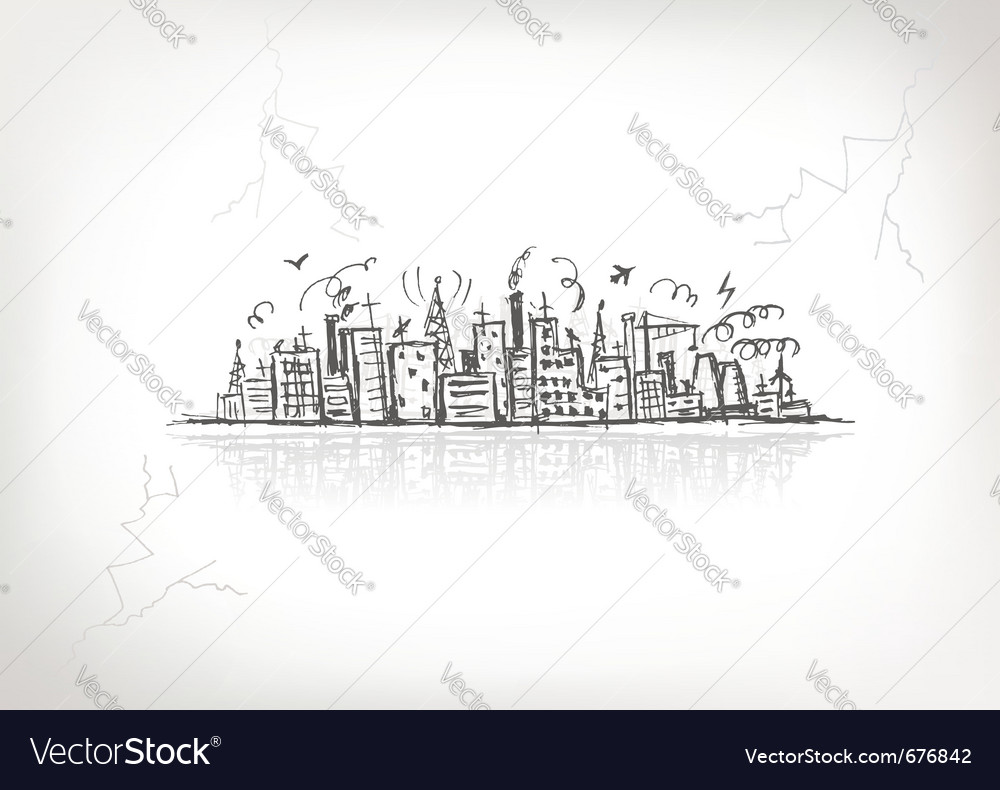 cityscape sketch
