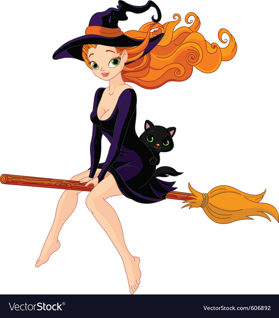 Albums 93+ Images picture of a witch riding a broom Completed