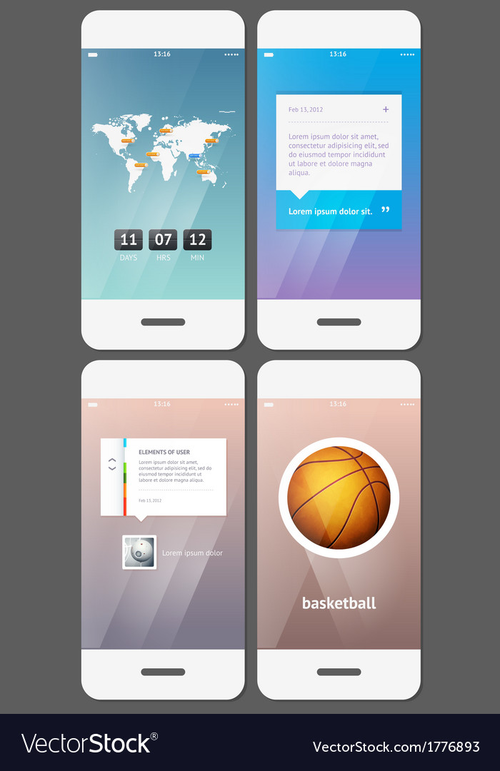 user interface template