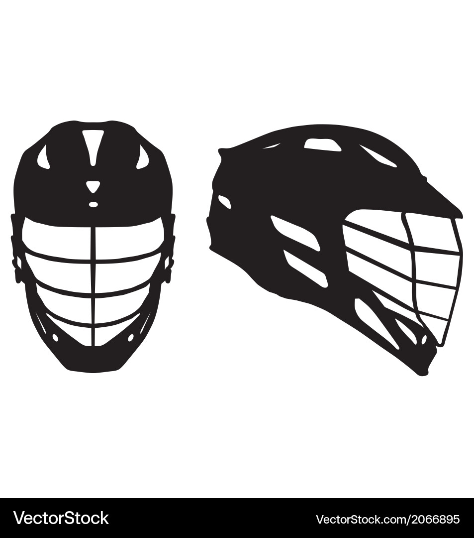 Lacrosse helmet Royalty Free Vector Image VectorStock