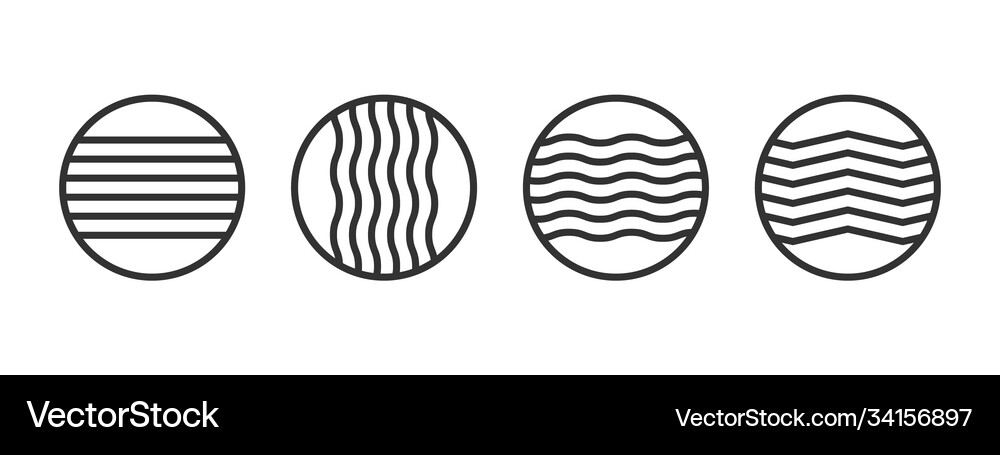 Icons 4 elements flat element nature Royalty Free Vector