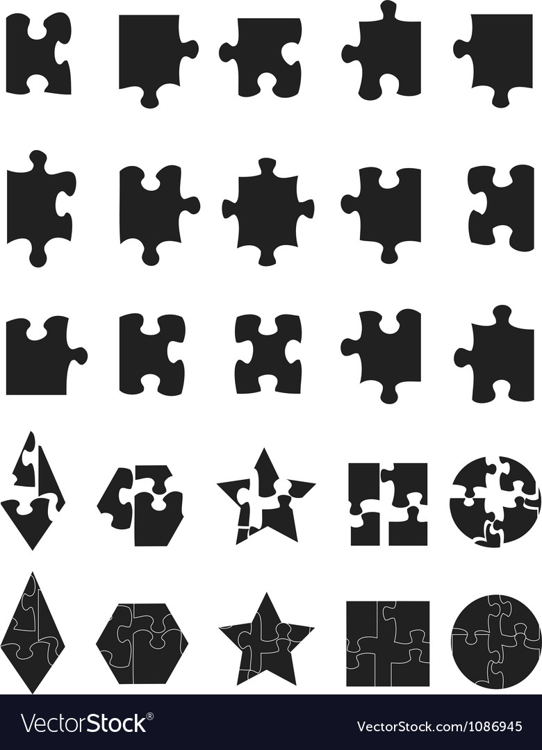 puzzle piece vector