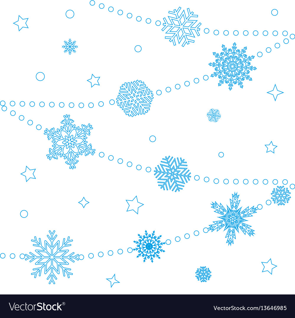 Background Snowflakes Royalty Free Vector Image