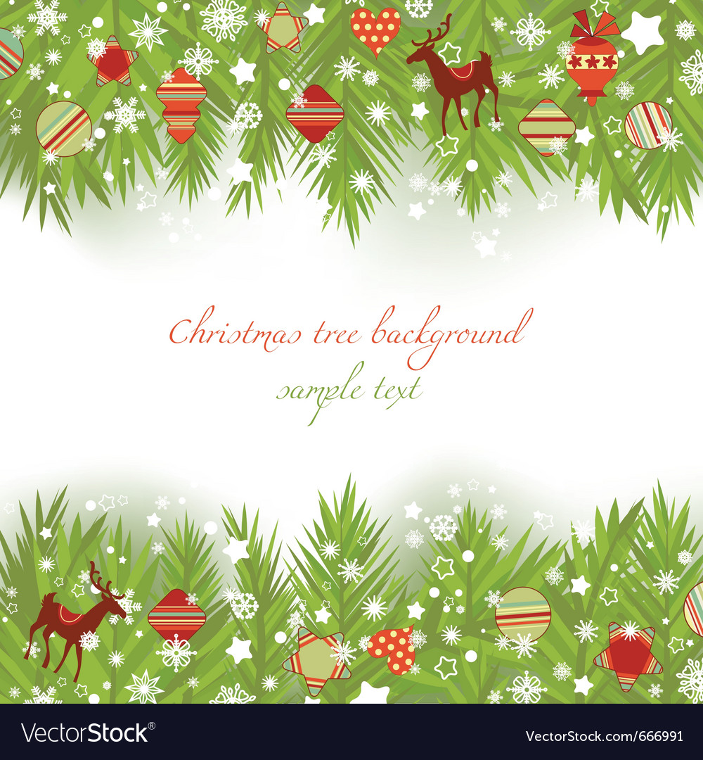 Download Christmas tree borders Royalty Free Vector Image