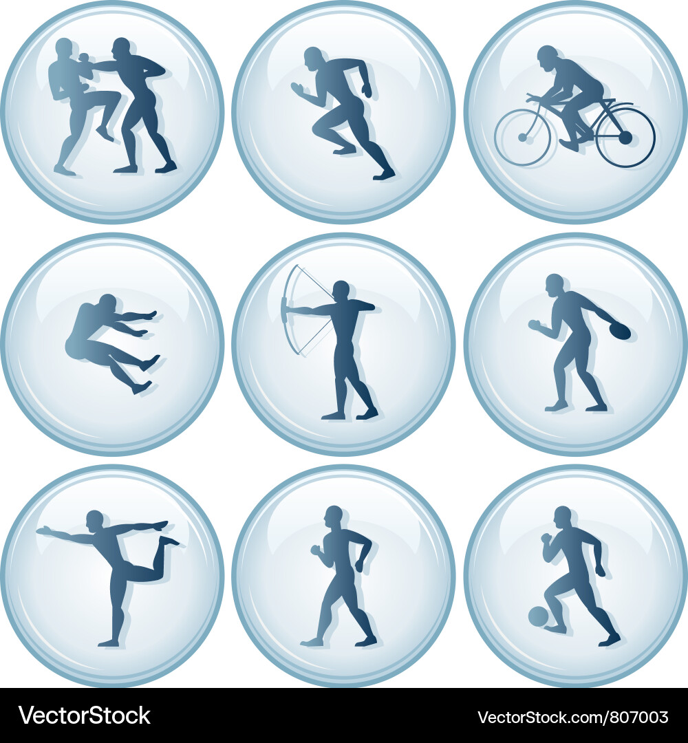 Olympic Sport Icons Set Royalty Free Vector Image