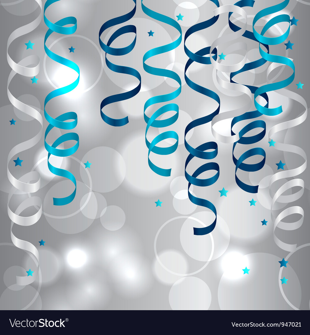 Party Streamers Background Royalty Free Vector Image