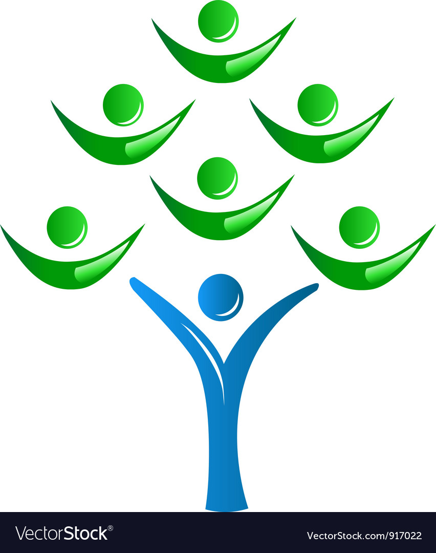 Teamwork As A Tree Logo Royalty Free Vector Image Teamwork Tree Logo Vector Stock Vector Illustration Of Ecology Leafs 34023988