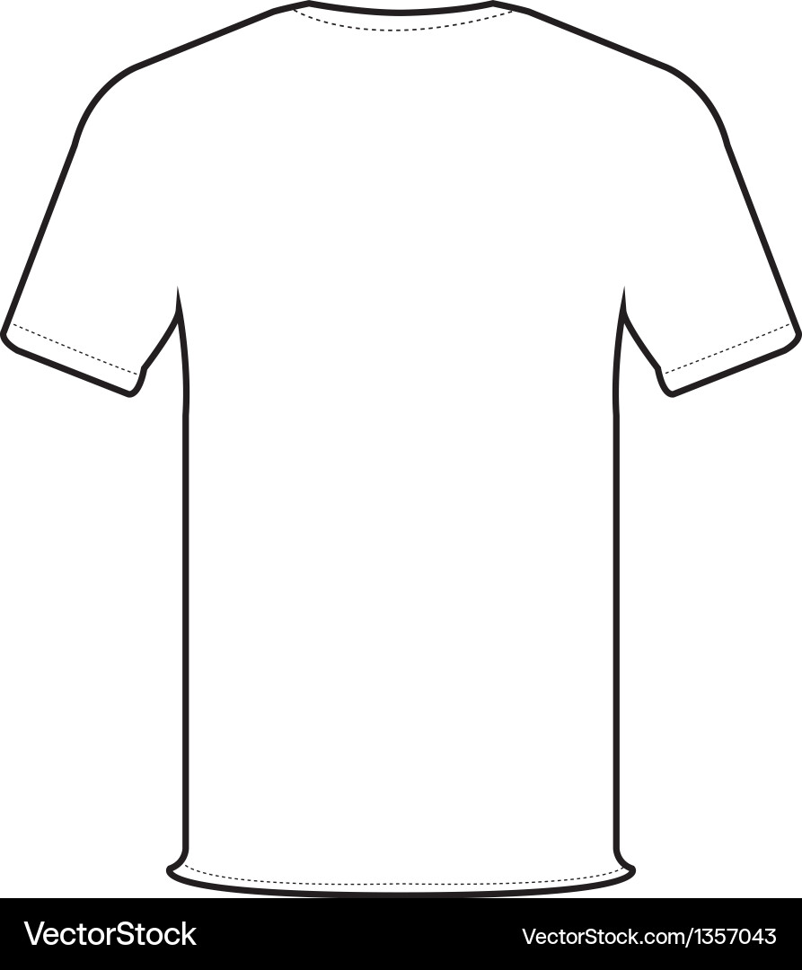 back shirt vector of Vector Free VectorStock  Back shirt Royalty  t Image