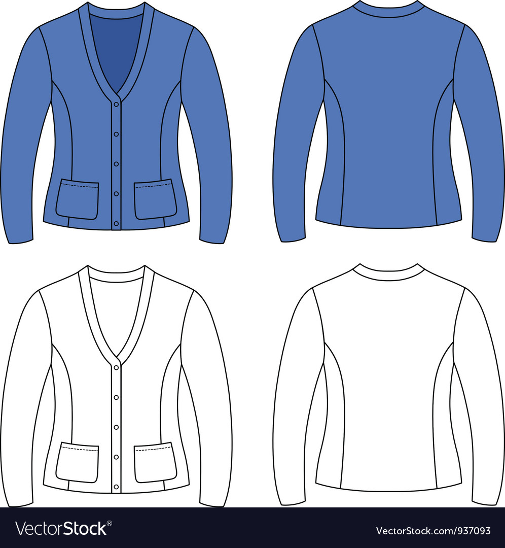 blank jacket template