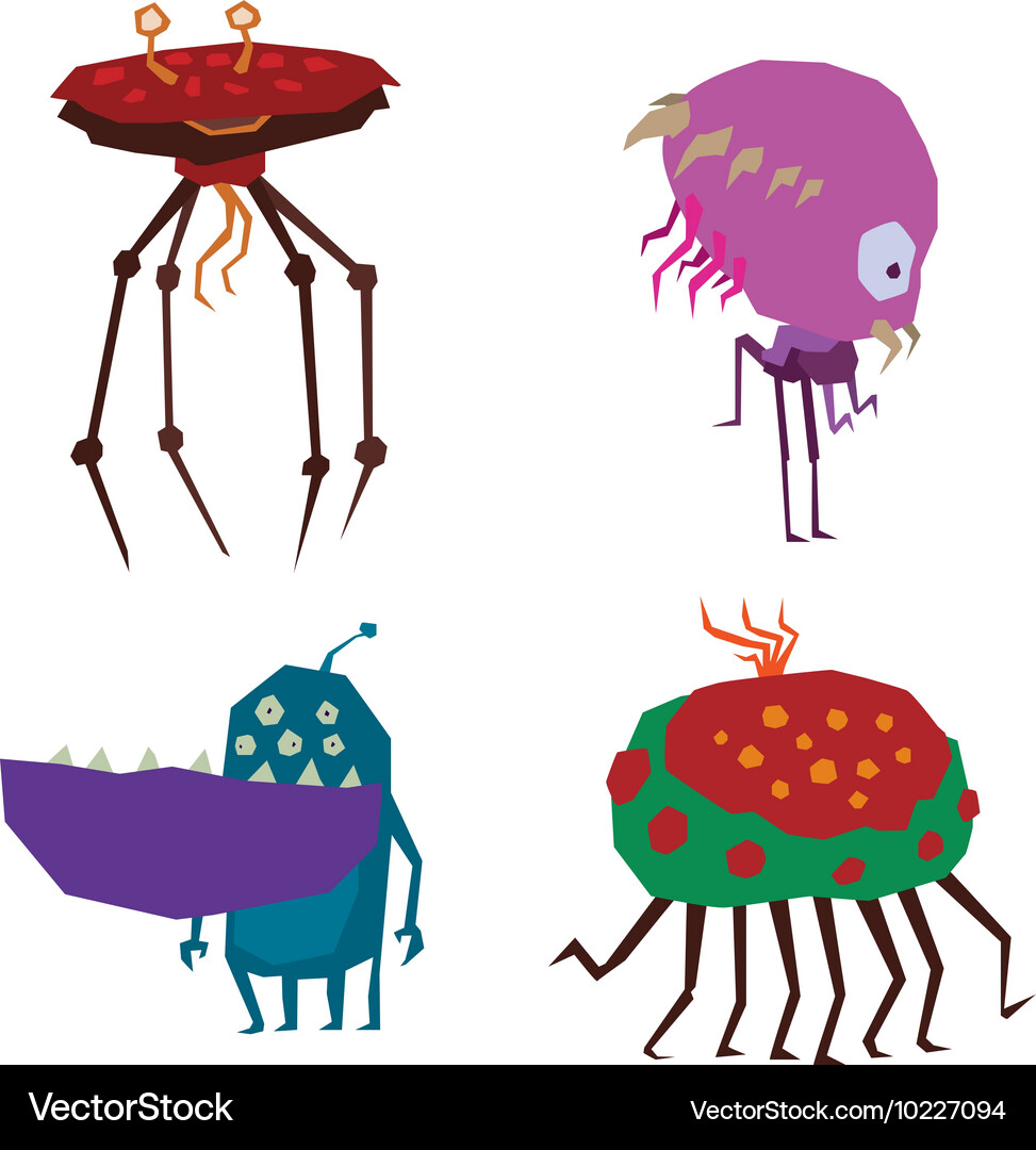 Alien monster Royalty Free Vector Image - VectorStock