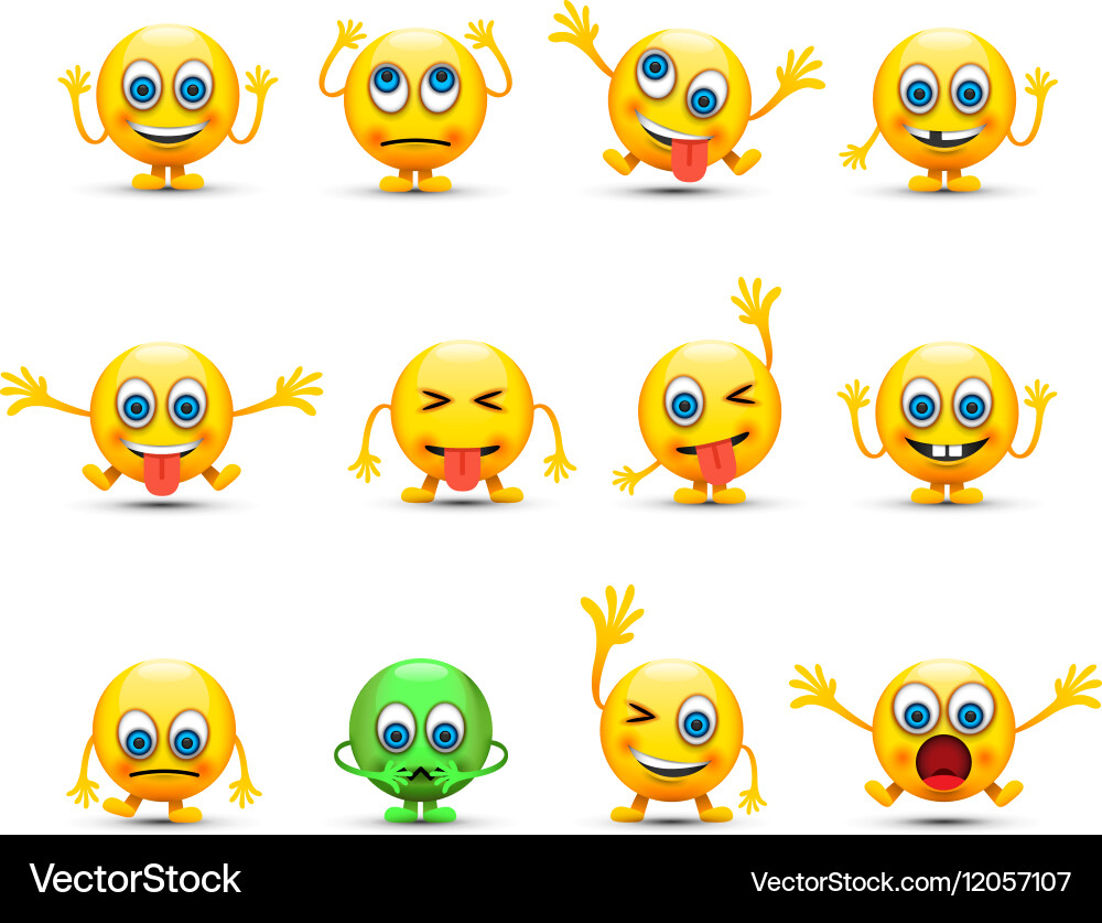 Emoji line Royalty Free Vector Image VectorStock