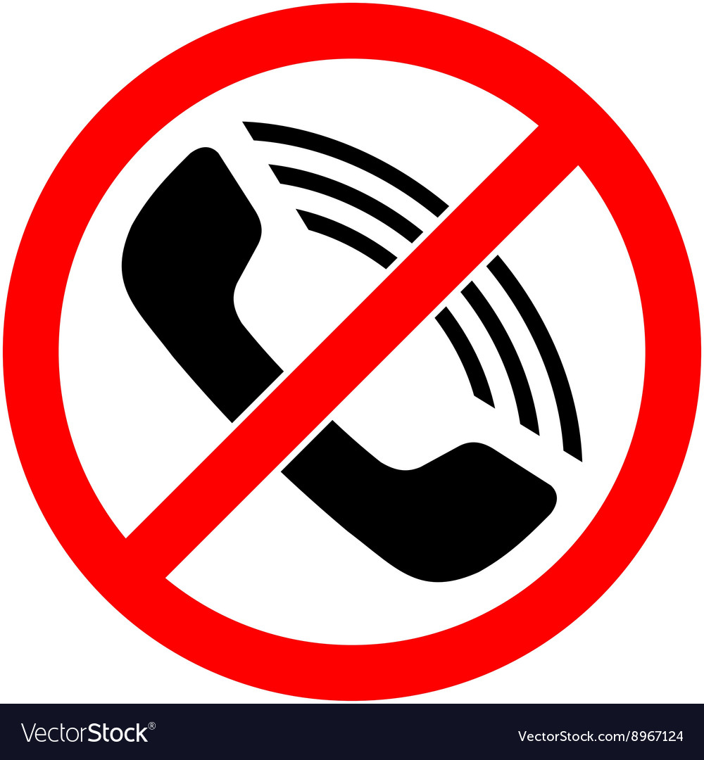 no phone use sign