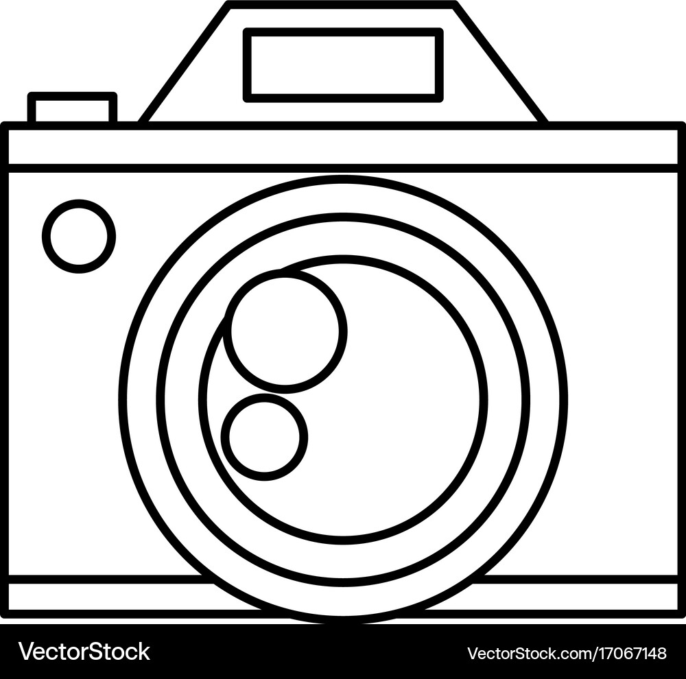 Photographic camera icon image Royalty Free Vector Image