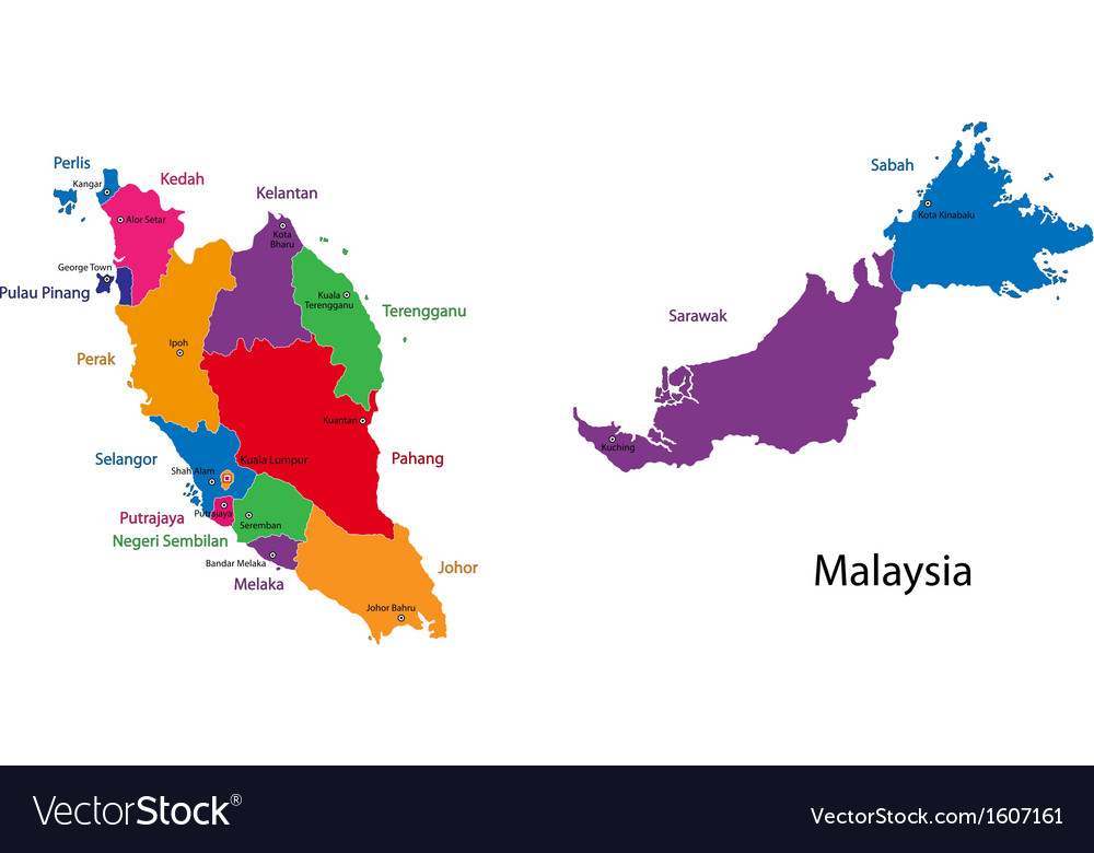 map of malaysia vector 1607161