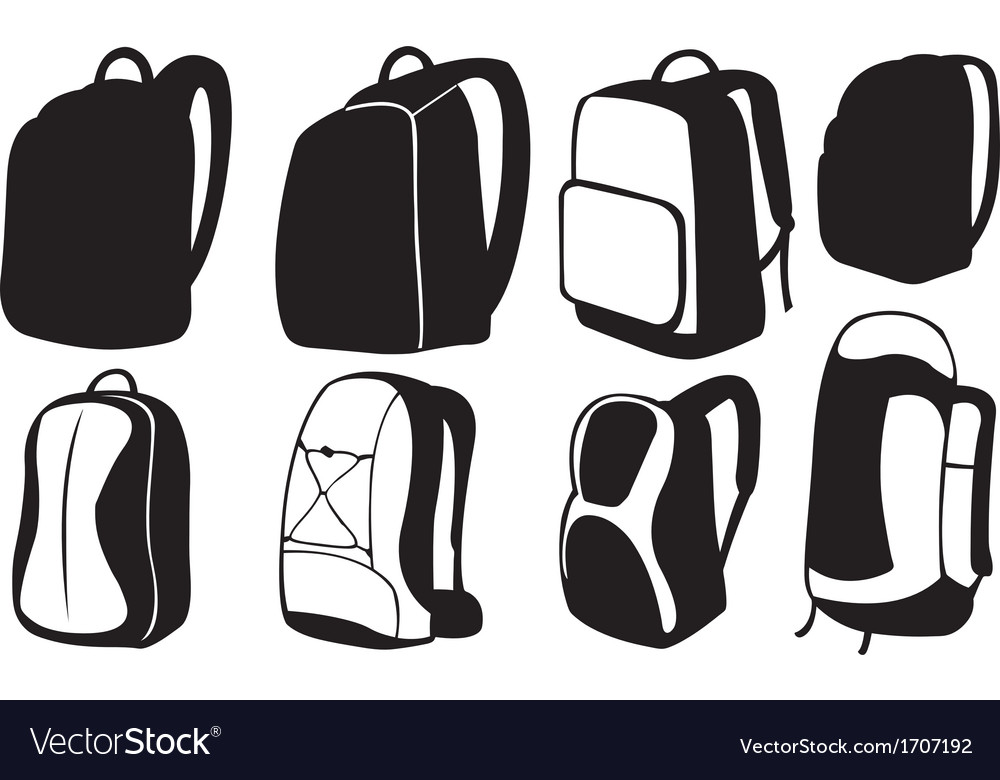 Download Backpack Royalty Free Vector Image - VectorStock