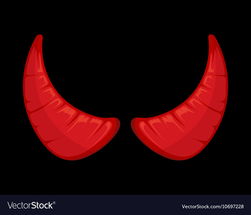 red devil horns vector 10697228