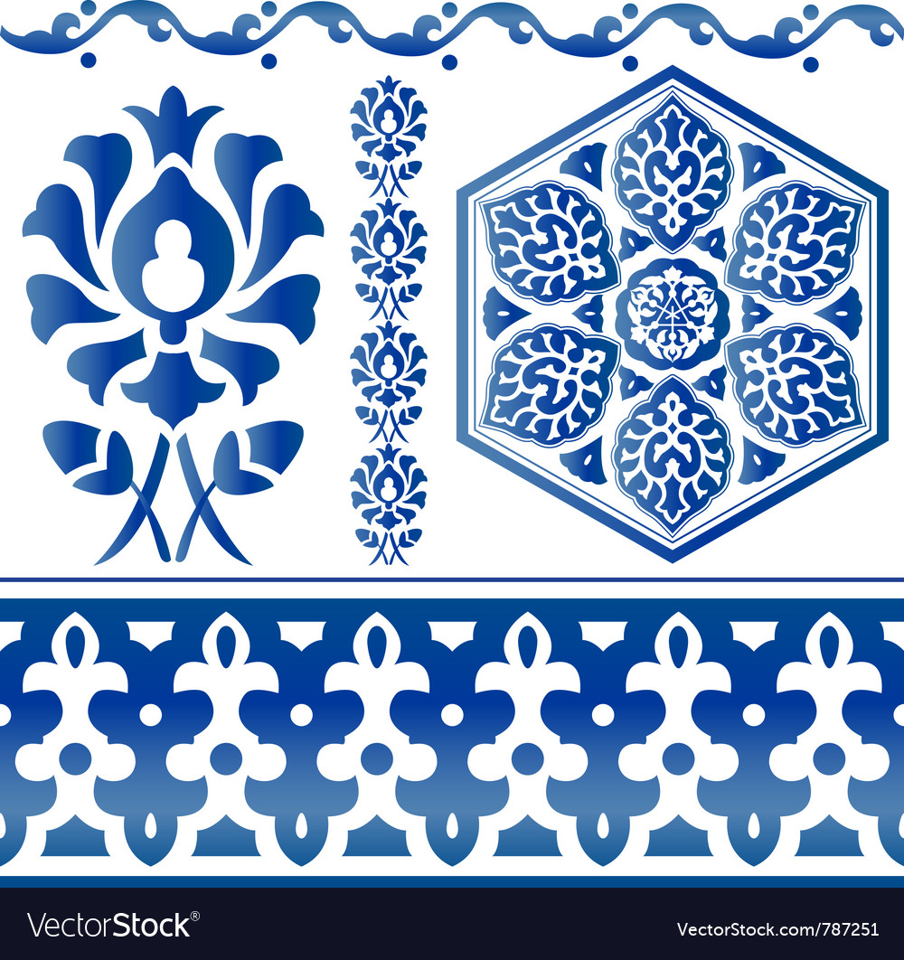 Islamic design elements Royalty Free Vector Image