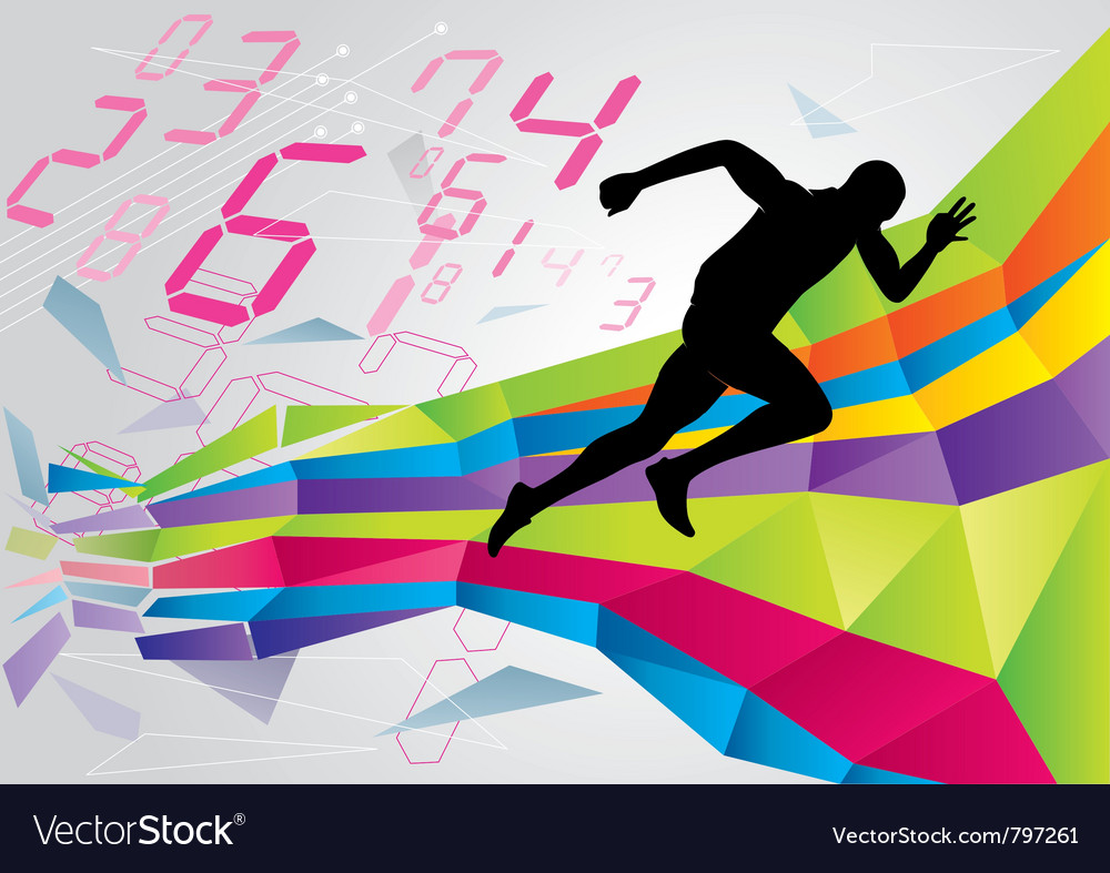 Running Man Royalty Free Vector Image Vectorstock Running Man Royalty Free Vector Image Vectorstock