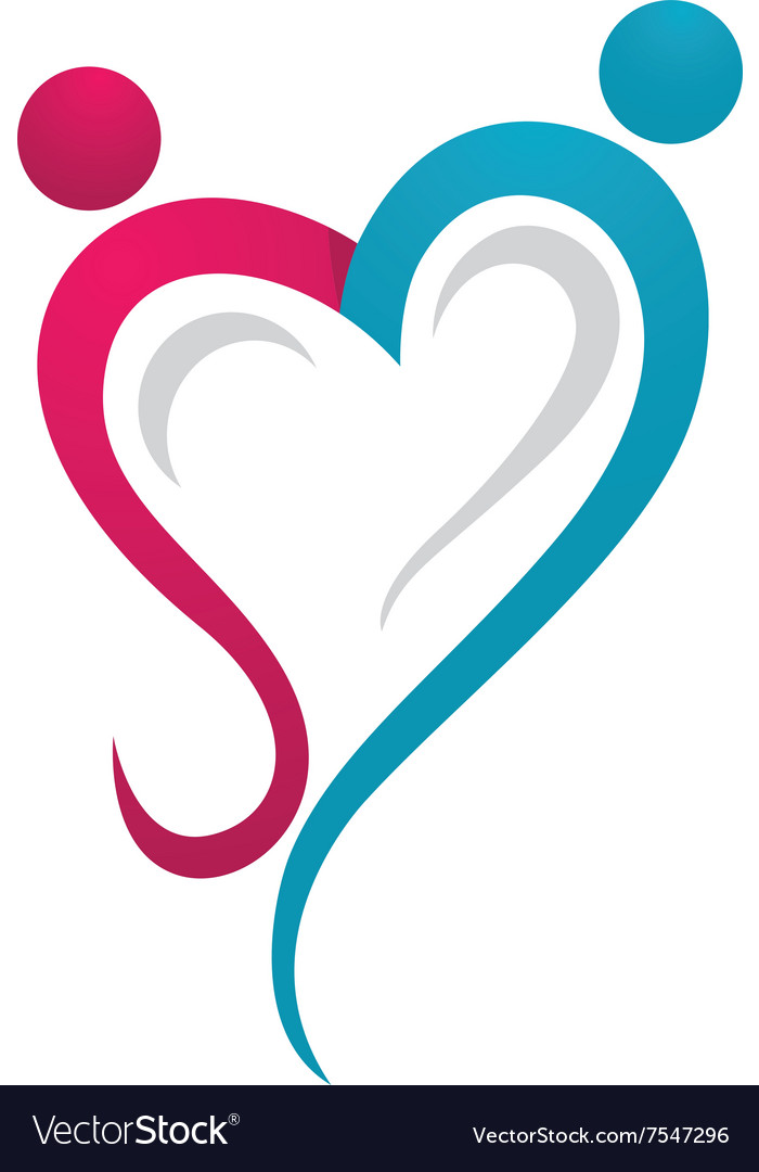 Download Love Couple Logo Royalty Free Vector Image - VectorStock