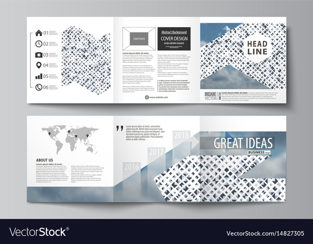 square brochures