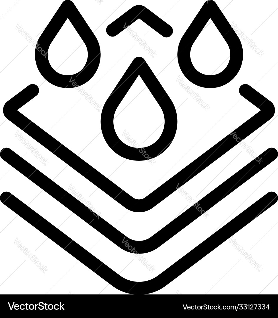 Absorption icon outline style Royalty Free Vector Image