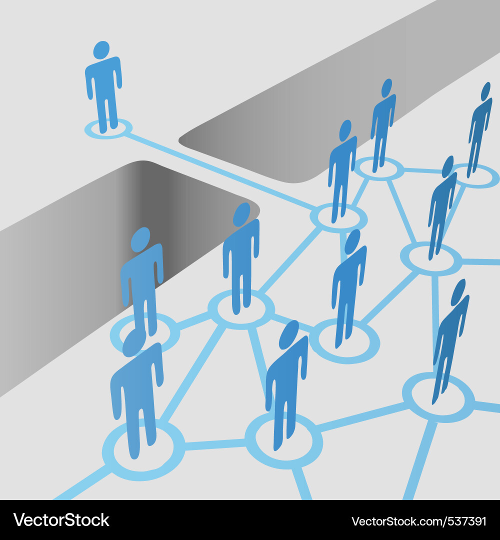 People connect Royalty Free Vector Image - VectorStock