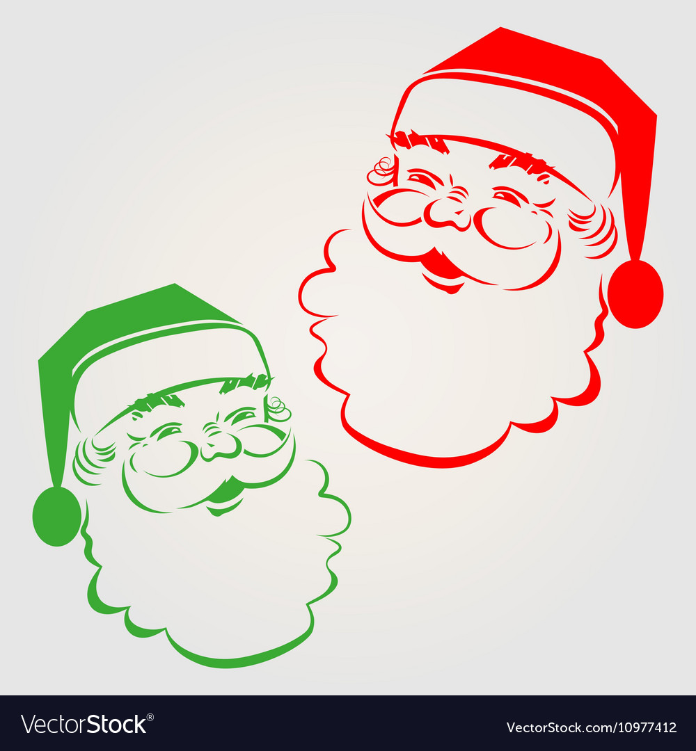 Download Silhouette of Santa Claus Royalty Free Vector Image