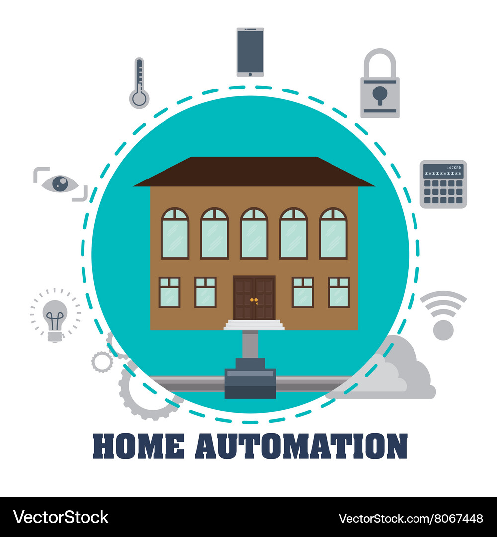 Home Automation Design Royalty Free Vector Image