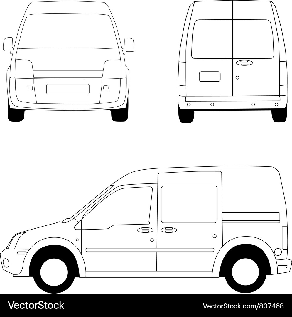 Delivery van Royalty Free Vector Image - VectorStock