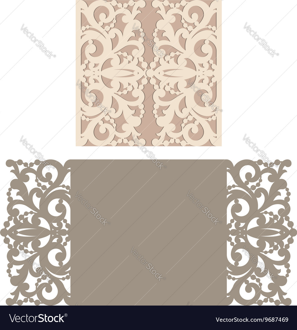 Laser Cut Templates Laser Cut Envelope Template For Invitation Vector Image Laser Cut Templates Laser Cut Envelope Template For Invitation Vector Image