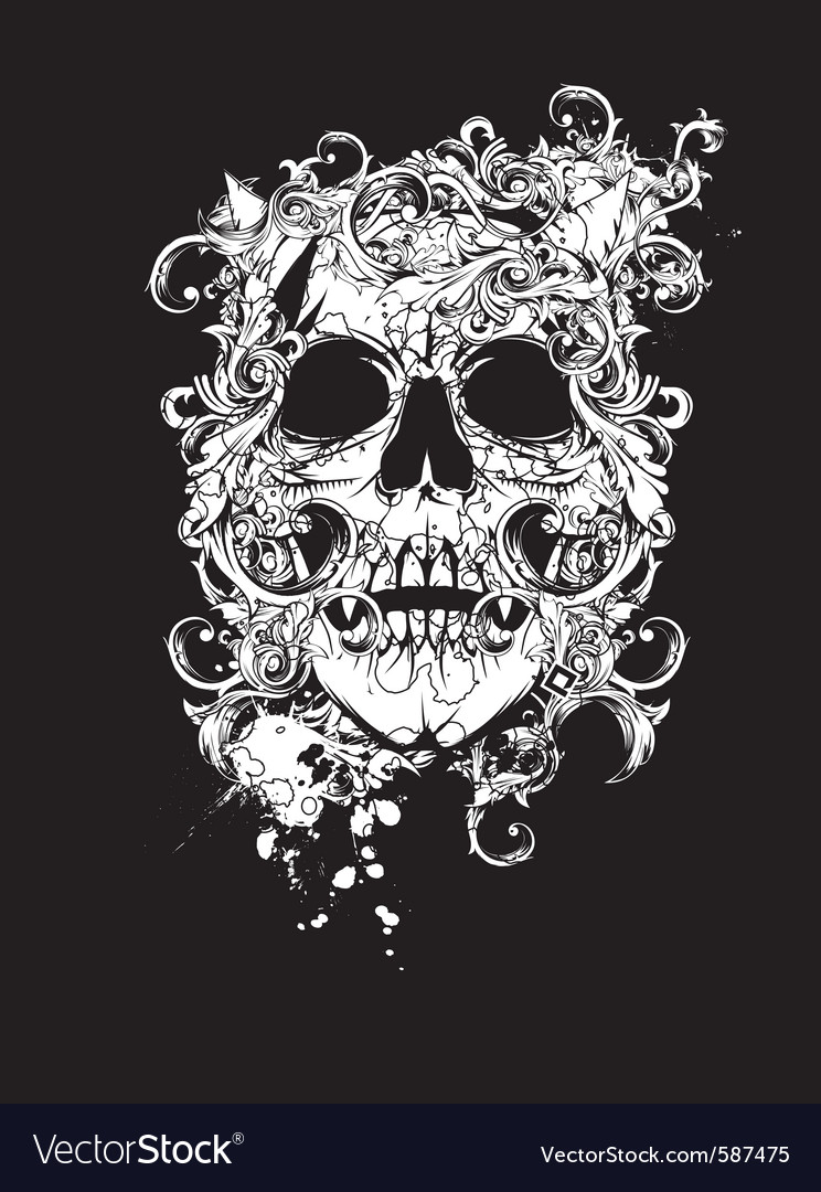 Skull Royalty Free Vector Image Vectorstock Skull Royalty Free Vector Image Vectorstock