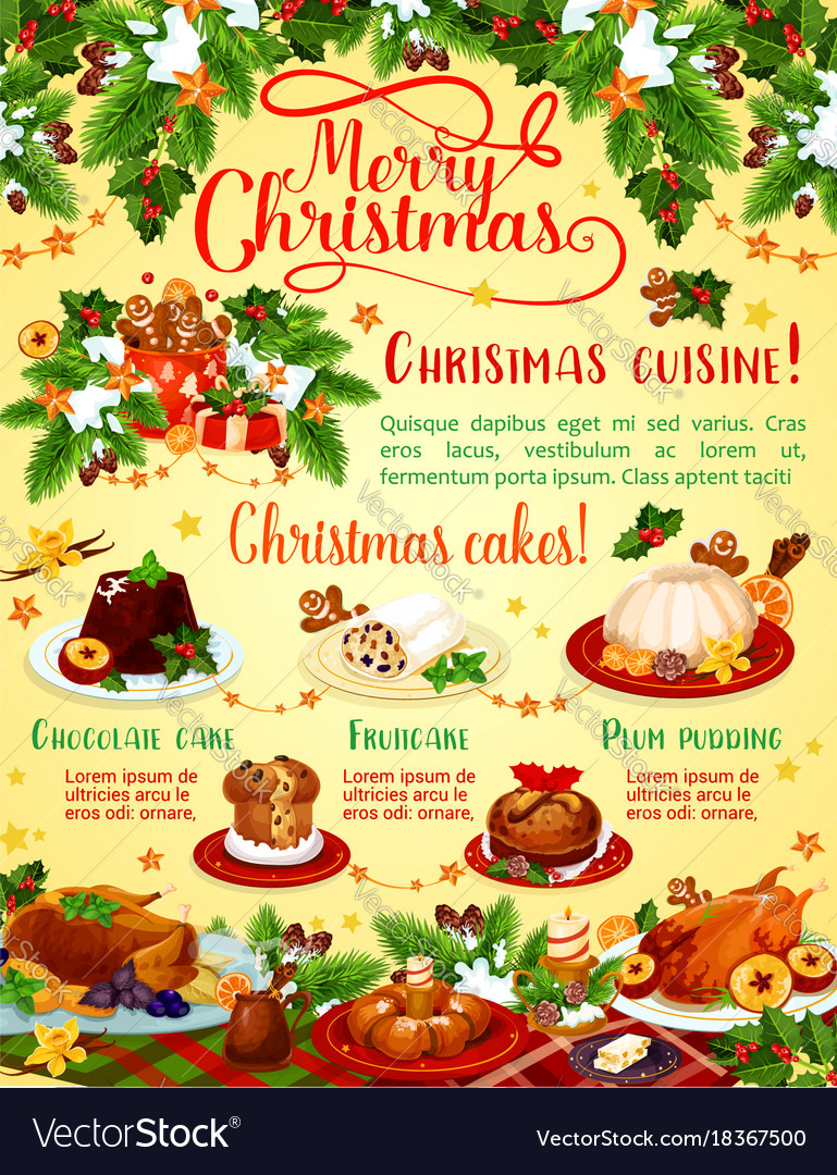 christmas dinner poster christmas dinner poster