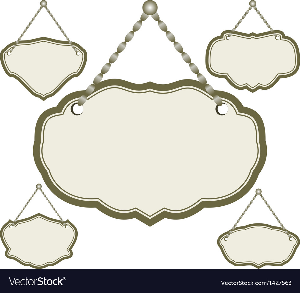 Hanging frame Royalty Free Vector Image - VectorStock