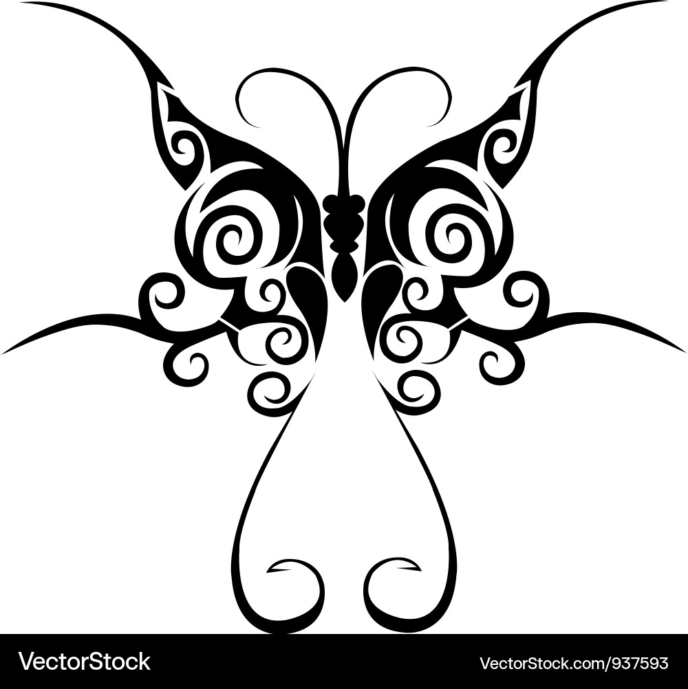 50 Butterfly Tattoo Vector Pics