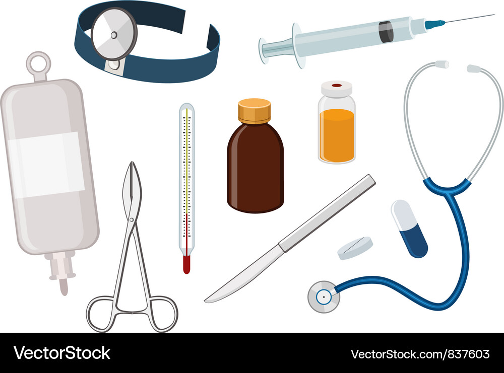 Nurse Instruments Vector Medical tool Royalty Free Vector Image - VectorStock