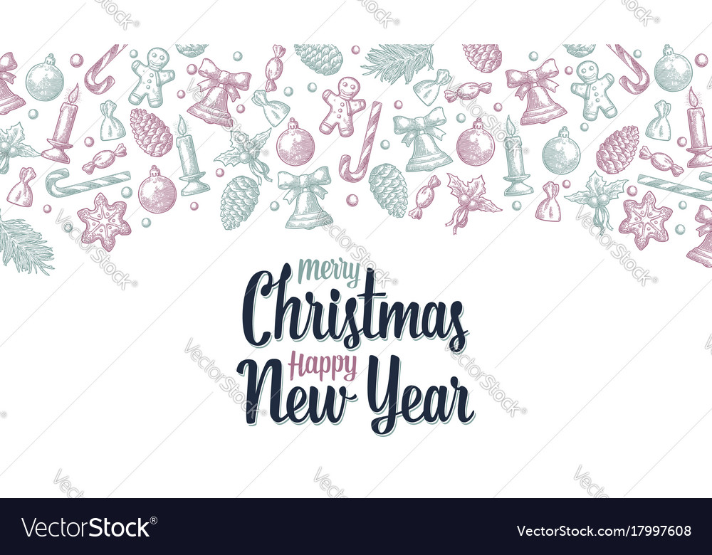 merry christmas and happy new year template