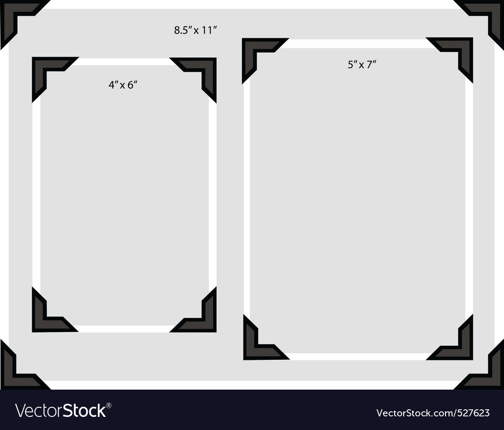 Photo frame corners Royalty Free Vector Image VectorStock