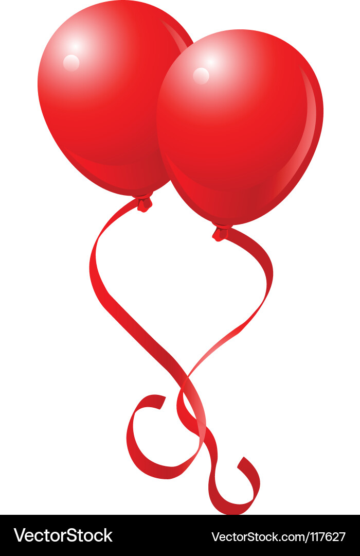 Valentine's balloons Royalty Free Vector Image