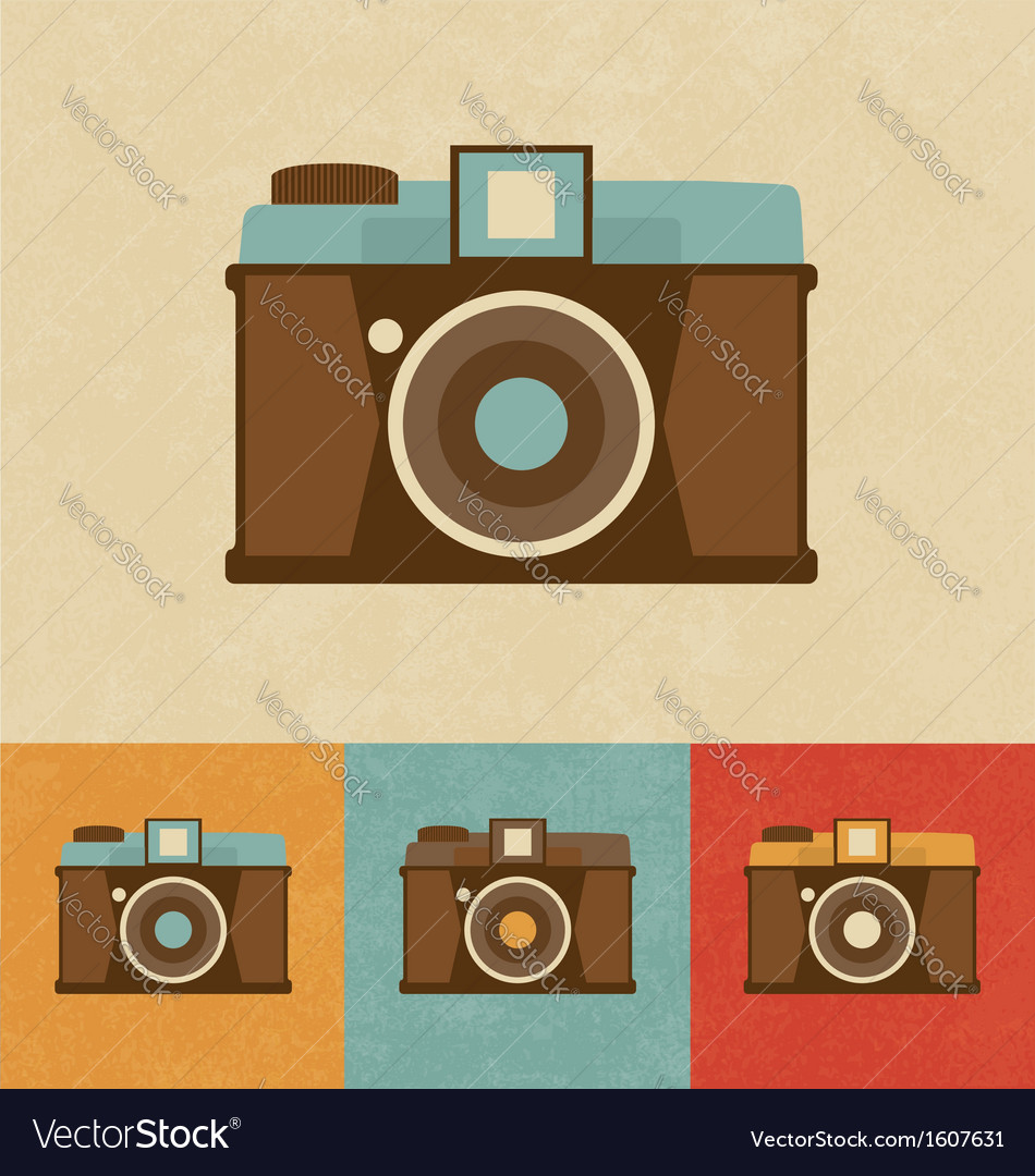 Retro Camera Icon Royalty Free Vector Image VectorStock