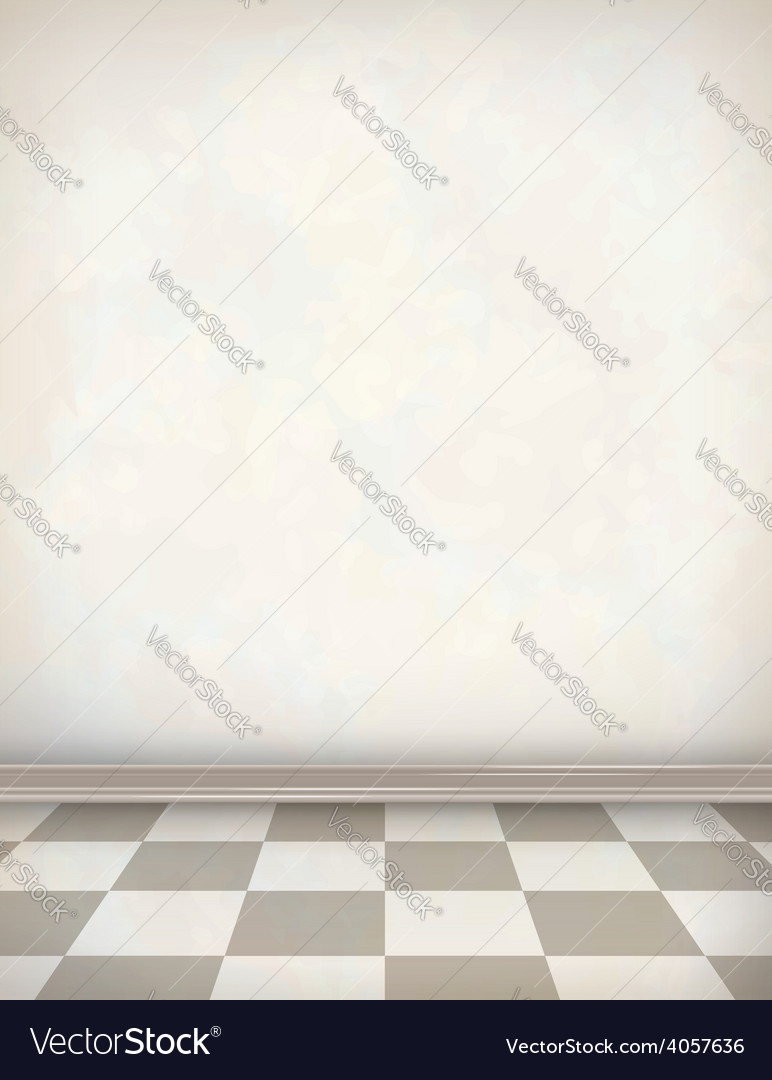 Empty Room White Wall Tile Floor Royalty Free Vector Image Empty Room White Wall Tile Floor Royalty Free Vector Image