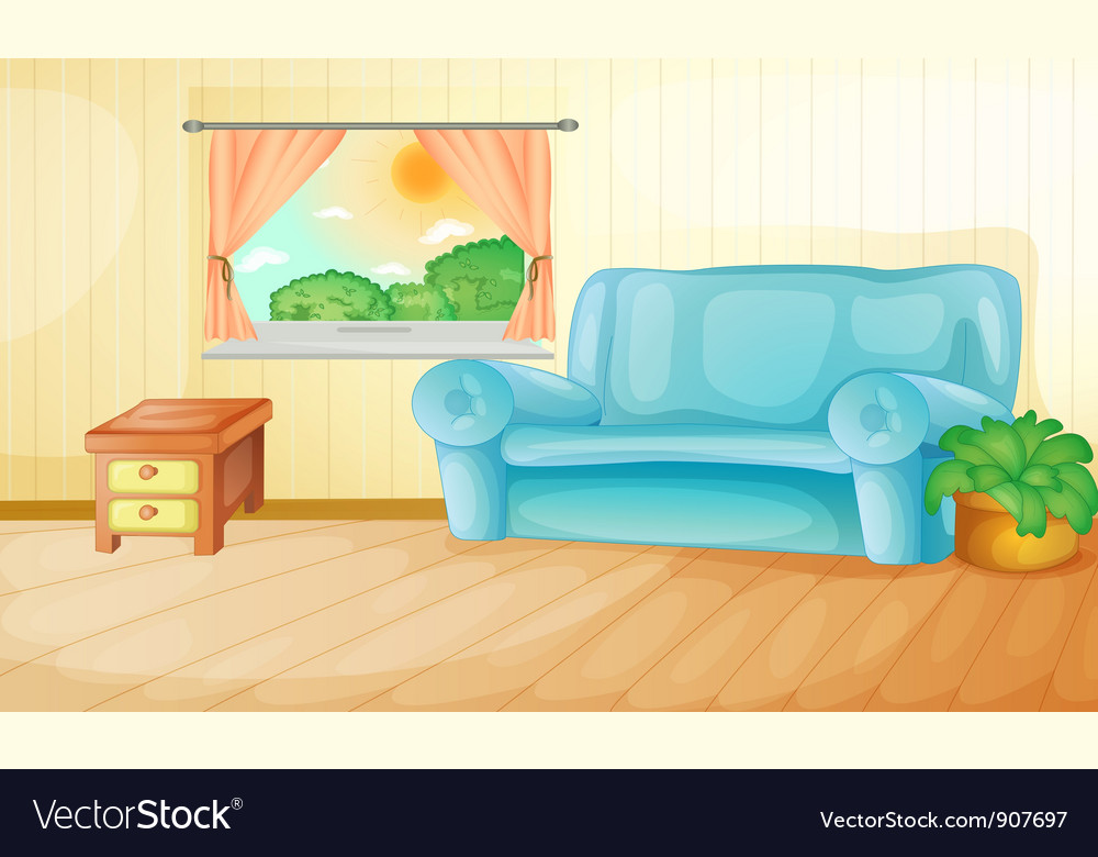 Living room Royalty Free Vector Image - VectorStock Living room Royalty Free Vector Image - VectorStock