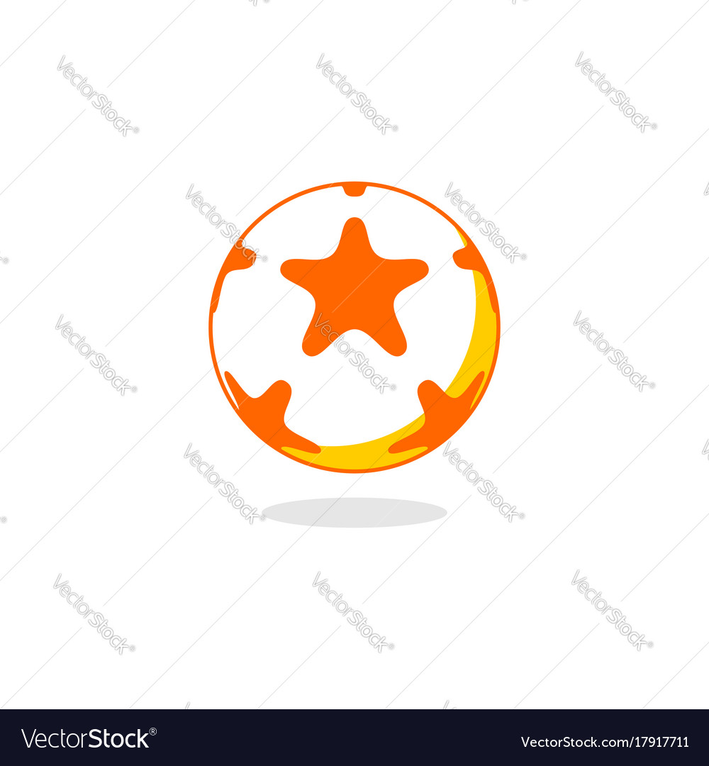 Star ball logo Royalty Free Vector Image - VectorStock