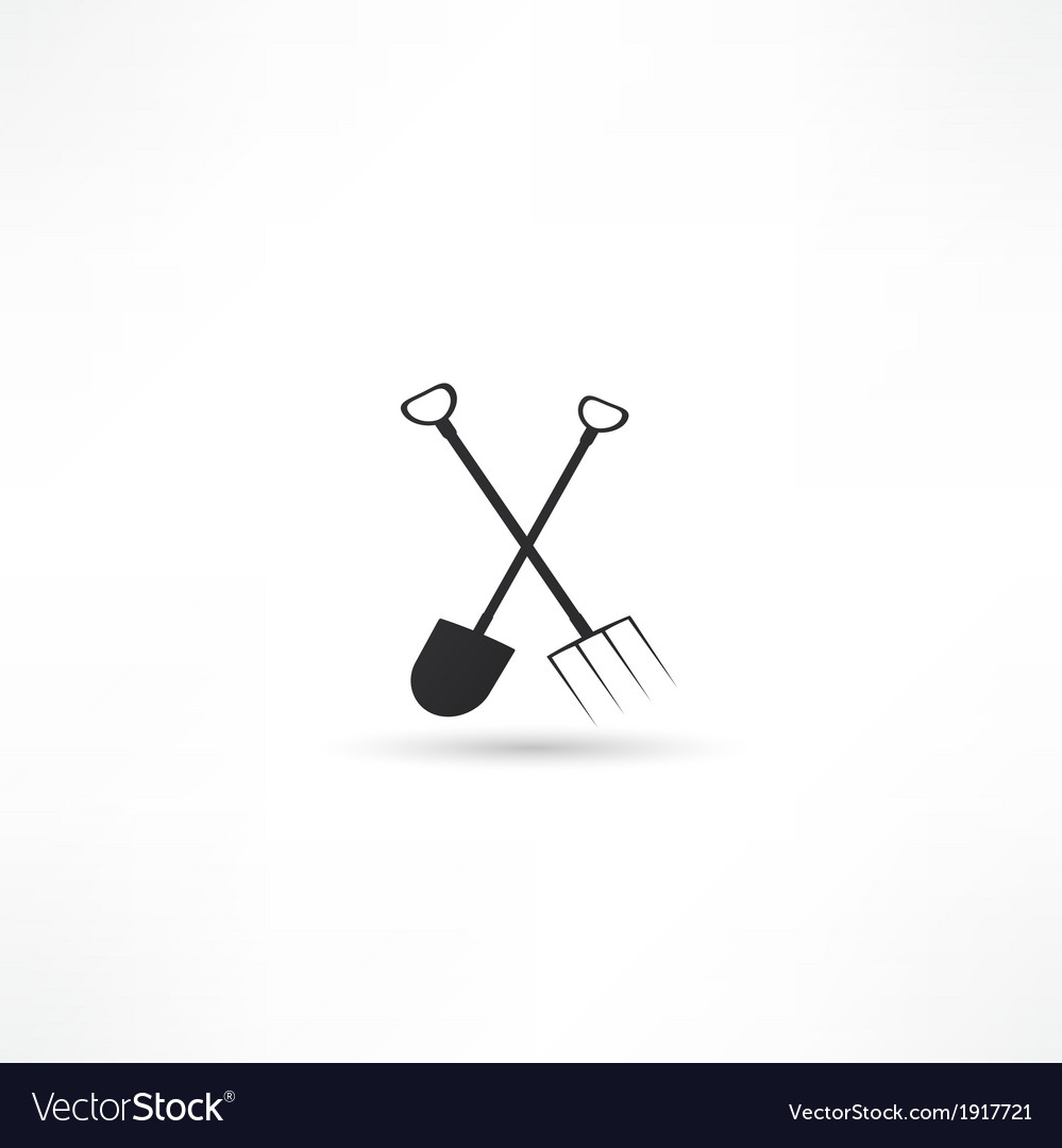 Download Garden tools silhouette Royalty Free Vector Image