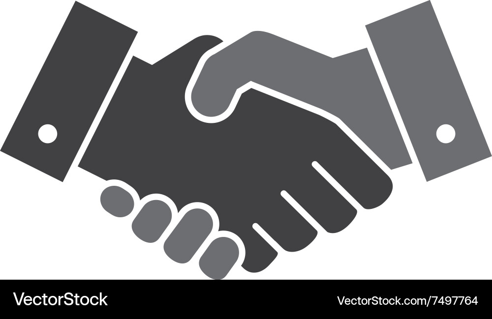 Handshake icon Royalty Free Vector Image - VectorStock