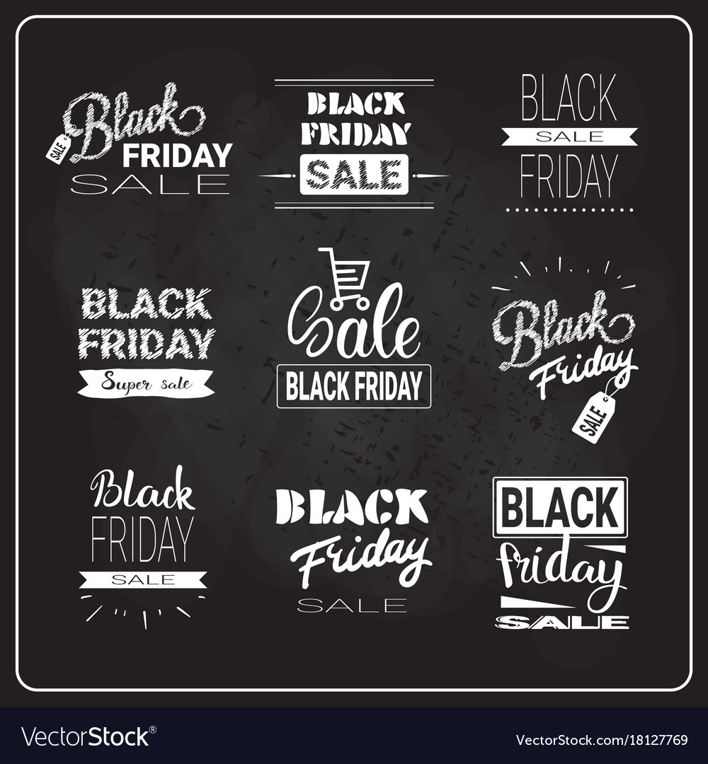 black friday flyers set holiday sale label vector image holiday sale flyers